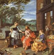 unknow artist Christ at the house of martha and mary oil painting reproduction
